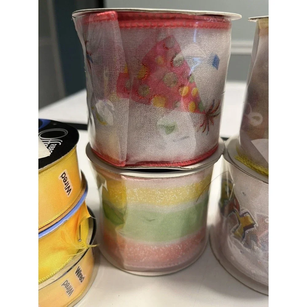 New - 9 Rolls of Craft / Gift Wrapping Ribbon